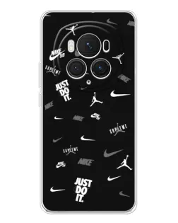 Чехол для Huawei Honor Magic 7 Pro с картинкой «Nike Black Pattern» Чехол для Huawei Honor Magic 7 Pro с картинкой «Nike Black Pattern»