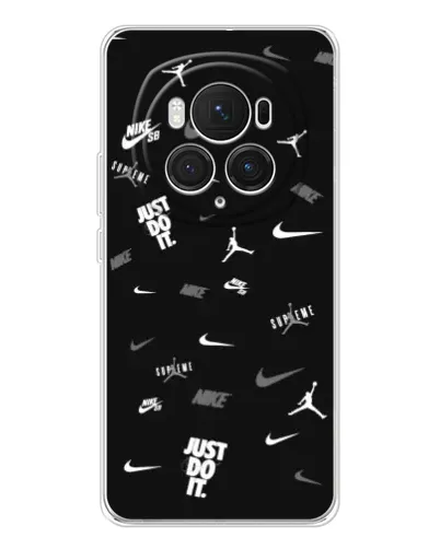 Чехол для Huawei Honor Magic 7 Pro с картинкой «Nike Black Pattern» Чехол для Huawei Honor Magic 7 Pro с картинкой «Nike Black Pattern»