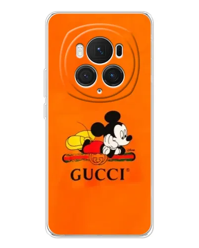 Чехол для Huawei Honor Magic 7 Pro с картинкой «Микки Маус Gucci — оранж» Чехол для Huawei Honor Magic 7 Pro с картинкой «Микки Маус Gucci — оранж»