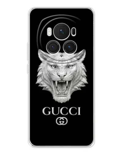 Чехол для Huawei Honor Magic 7 Pro с картинкой «Gucci — серебряный лев» Чехол для Huawei Honor Magic 7 Pro с картинкой «Gucci — серебряный лев»