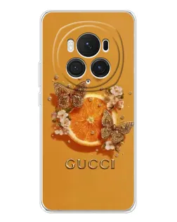 Чехол для Huawei Honor Magic 7 Pro с картинкой «Gucci — золотые бабочки» Чехол для Huawei Honor Magic 7 Pro с картинкой «Gucci — золотые бабочки»