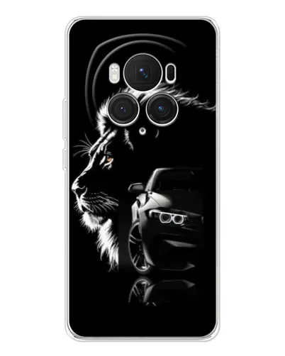 Чехол для Huawei Honor Magic 7 Pro с картинкой «BMW и лев» Чехол для Huawei Honor Magic 7 Pro с картинкой «BMW и лев»
