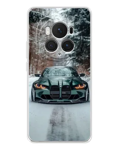 Чехол для Huawei Honor Magic 7 Pro с картинкой «BMW в зимнем лесу» Чехол для Huawei Honor Magic 7 Pro с картинкой «BMW в зимнем лесу»