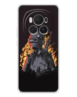 Чехол для Huawei Honor Magic 7 Pro с картинкой «PUBG — огненный силуэт»