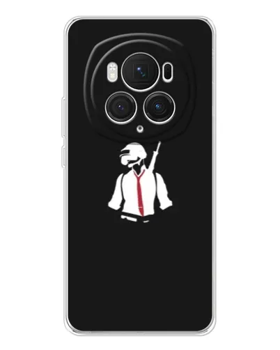 Чохол для Huawei Honor Magic 7 Pro з картинкою «PUBG — силует воїна»