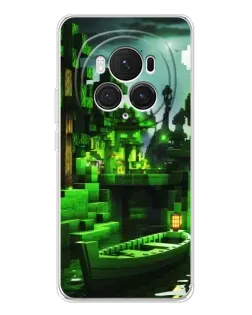 Чохол для Huawei Honor Magic 7 Pro з картинкою «Minecraft лісовий пейзаж»