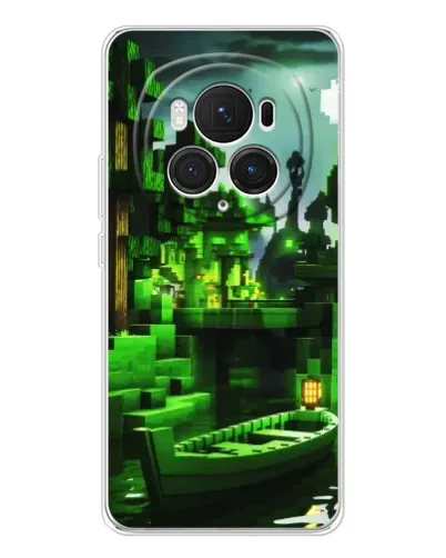 Чохол для Huawei Honor Magic 7 Pro з картинкою «Minecraft лісовий пейзаж»