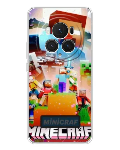 Чохол для Huawei Honor Magic 7 Pro з картинкою «Minecraft герої гри»
