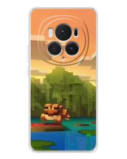 Чохол для Huawei Honor Magic 7 Pro з картинкою «Майнкрафт захід сонця»