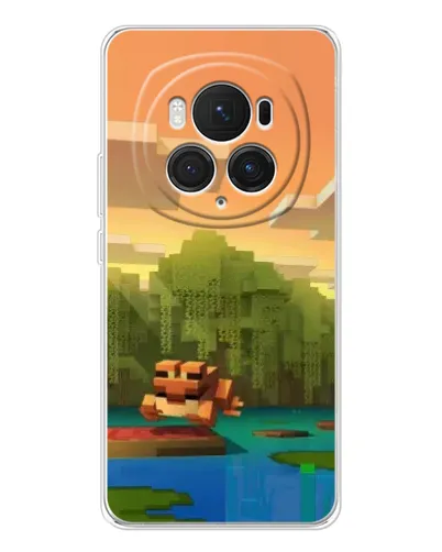 Чохол для Huawei Honor Magic 7 Pro з картинкою «Майнкрафт захід сонця»