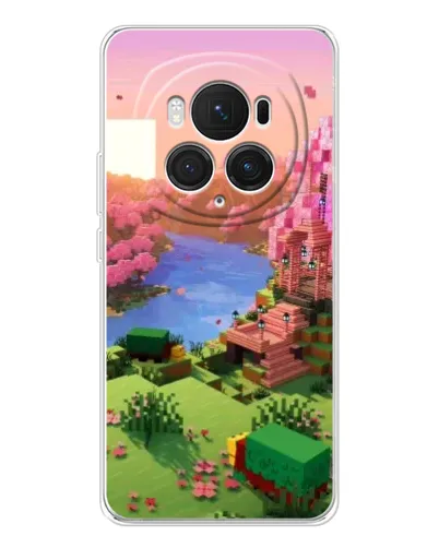 Чохол для Huawei Honor Magic 7 Pro з картинкою «Рожеве дерево Minecraft»