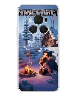 Чохол для Huawei Honor Magic 7 Pro з картинкою «Зимовий Minecraft»