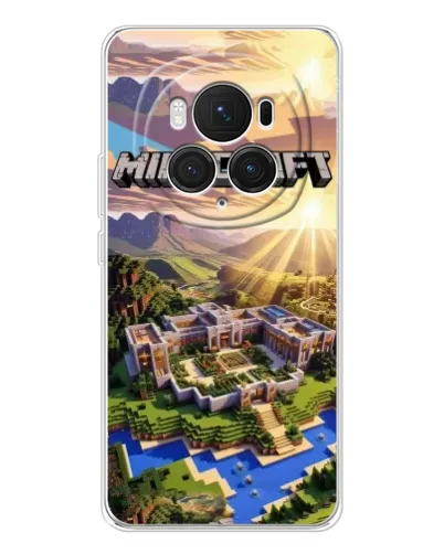 Чохол для Huawei Honor Magic 7 Pro з картинкою «Minecraft панорама»