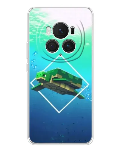 Чехол для Huawei Honor Magic 7 Pro с картинкой «Черепаха Minecraft» Чехол для Huawei Honor Magic 7 Pro с картинкой «Черепаха Minecraft»