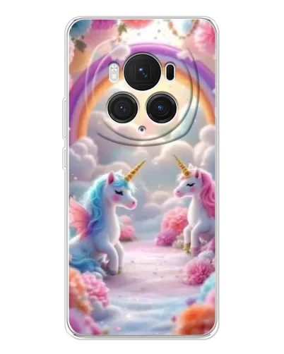 Чехол для Huawei Honor Magic 7 Pro с картинкой «Радуга и единороги» Чехол для Huawei Honor Magic 7 Pro с картинкой «Радуга и единороги»