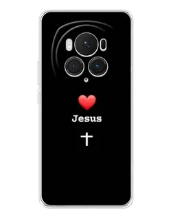 Чехол для Huawei Honor Magic 7 Pro с картинкой «Сердце - Jesus» Чехол для Huawei Honor Magic 7 Pro с картинкой «Сердце - Jesus»