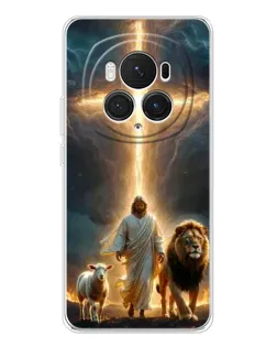 Чехол для Huawei Honor Magic 7 Pro с картинкой «Лев Иуды и Свет» Чехол для Huawei Honor Magic 7 Pro с картинкой «Лев Иуды и Свет»