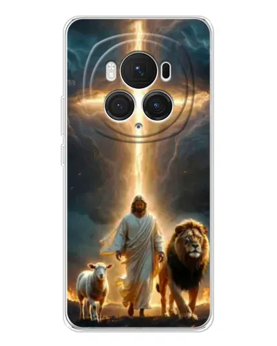 Чехол для Huawei Honor Magic 7 Pro с картинкой «Лев Иуды и Свет» Чехол для Huawei Honor Magic 7 Pro с картинкой «Лев Иуды и Свет»
