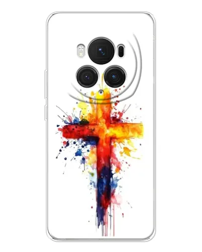 Чехол для Huawei Honor Magic 7 Pro с картинкой «Акварельный крест» Чехол для Huawei Honor Magic 7 Pro с картинкой «Акварельный крест»
