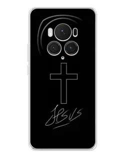 Чехол для Huawei Honor Magic 7 Pro с картинкой «Графический крест Jesus» Чехол для Huawei Honor Magic 7 Pro с картинкой «Графический крест Jesus»
