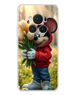 Чехол для Huawei Honor Magic 7 Pro с картинкой «Микки с тюльпанами» Чехол для Huawei Honor Magic 7 Pro с картинкой «Микки с тюльпанами»