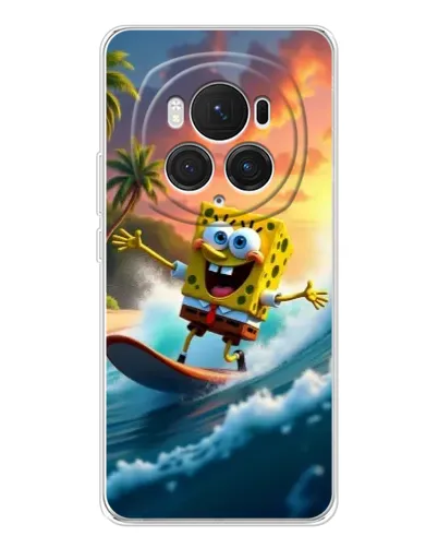 Чехол для Huawei Honor Magic 7 Pro с картинкой «Губка Боб серфингист» Чехол для Huawei Honor Magic 7 Pro с картинкой «Губка Боб серфингист»