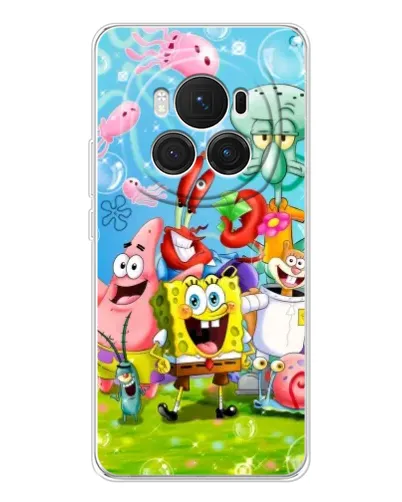 Чехол для Huawei Honor Magic 7 Pro с картинкой «Губка Боб и друзья» Чехол для Huawei Honor Magic 7 Pro с картинкой «Губка Боб и друзья»