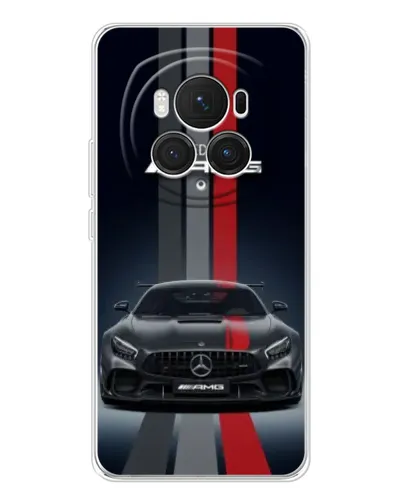 Чехол для Huawei Honor Magic 7 Pro с картинкой «Mercedes — белый карбон»