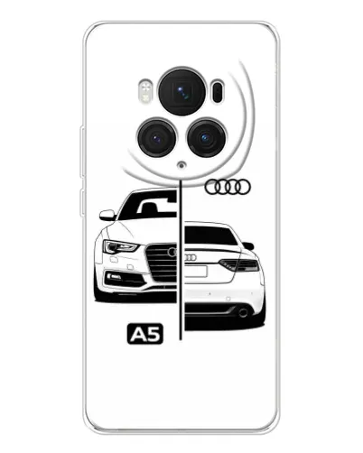 Чехол для Huawei Honor Magic 7 Pro с картинкой «Audi — контрастный дизайн»