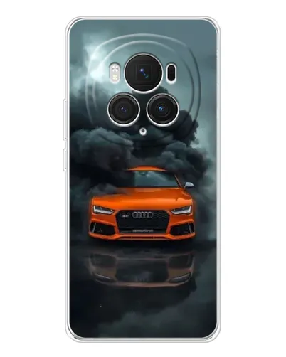 Чехол для Huawei Honor Magic 7 Pro с картинкой «Audi в облаках дыма»