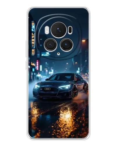 Чехол для Huawei Honor Magic 7 Pro с картинкой «Ночной город и Audi»