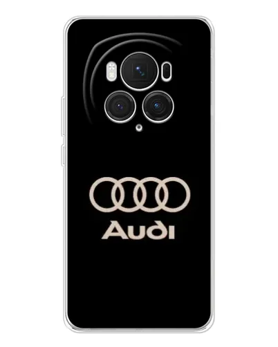 Чехол для Huawei Honor Magic 7 Pro с картинкой «Audi — золотой логотип»