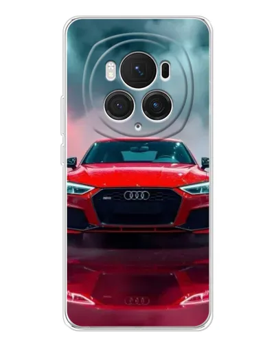 Чехол для Huawei Honor Magic 7 Pro с картинкой «Audi RS — красный стиль»