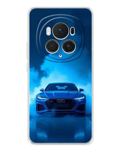 Чехол для Huawei Honor Magic 7 Pro с картинкой «Audi — голубая энергия»