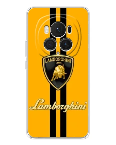 Чехол для Huawei Honor Magic 7 Pro с картинкой «Lamborghini Stripe желтый»