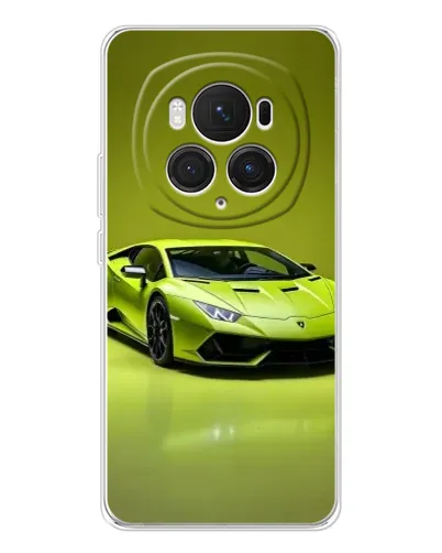 Чехол для Huawei Honor Magic 7 Pro с картинкой «Салатовый Lamborghini Huracan»