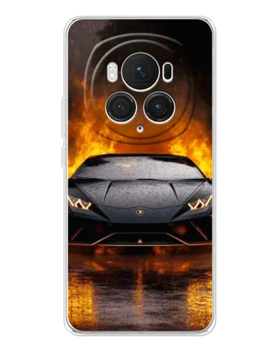 Чехол для Huawei Honor Magic 7 Pro с картинкой «Lamborghini в огне»