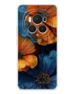 Чехол для Huawei Honor Magic 7 Pro с картинкой «Яркая сине-оранжевая флора» Чехол для Huawei Honor Magic 7 Pro с картинкой «Яркая сине-оранжевая флора»
