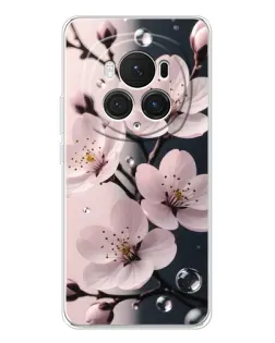 Чехол для Huawei Honor Magic 7 Pro с картинкой «Нежная сакура и капли» Чехол для Huawei Honor Magic 7 Pro с картинкой «Нежная сакура и капли»