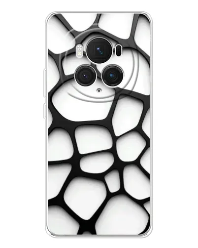Чехол для Huawei Honor Magic 7 Pro с картинкой «Белая объемная сетка» Чехол для Huawei Honor Magic 7 Pro с картинкой «Белая объемная сетка»