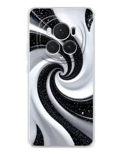 Чехол для Huawei Honor Magic 7 Pro с картинкой «Черно-белая спираль» Чехол для Huawei Honor Magic 7 Pro с картинкой «Черно-белая спираль»