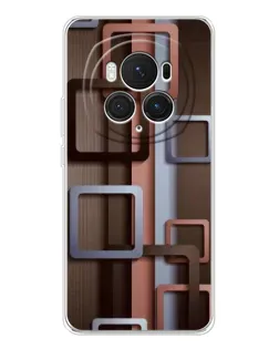 Чехол для Huawei Honor Magic 7 Pro с картинкой «Коричневые объемные квадраты» Чехол для Huawei Honor Magic 7 Pro с картинкой «Коричневые объемные квадраты»