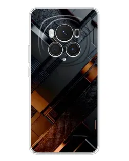 Чехол для Huawei Honor Magic 7 Pro с картинкой «Черные геометрические блоки»