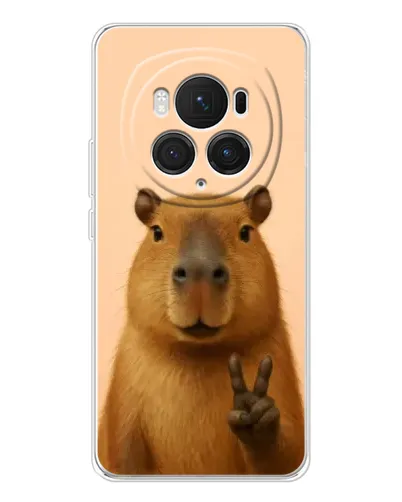 Чехол для Huawei Honor Magic 7 Pro с картинкой «Капибара виктория» Чехол для Huawei Honor Magic 7 Pro с картинкой «Капибара виктория»