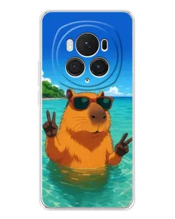 Чехол для Huawei Honor Magic 7 Pro с картинкой «Морская капибара» Чехол для Huawei Honor Magic 7 Pro с картинкой «Морская капибара»