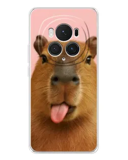 Чехол для Huawei Honor Magic 7 Pro с картинкой «Капибара с языком» Чехол для Huawei Honor Magic 7 Pro с картинкой «Капибара с языком»