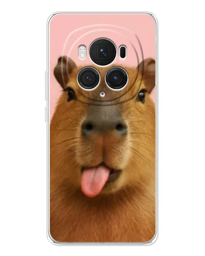 Чехол для Huawei Honor Magic 7 Pro с картинкой «Капибара с языком» Чехол для Huawei Honor Magic 7 Pro с картинкой «Капибара с языком»