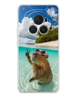 Чехол для Huawei Honor Magic 7 Pro с картинкой «Капибара на море» Чехол для Huawei Honor Magic 7 Pro с картинкой «Капибара на море»