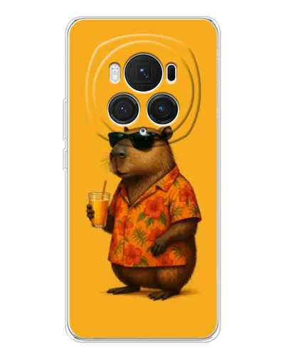 Чехол для Huawei Honor Magic 7 Pro с картинкой «Капибара на отдыхе» Чехол для Huawei Honor Magic 7 Pro с картинкой «Капибара на отдыхе»