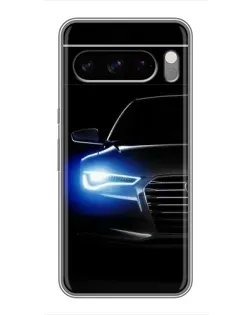 Чехол для Huawei Honor Magic8 Pro Air с картинкой «Неоновый взгляд Audi»